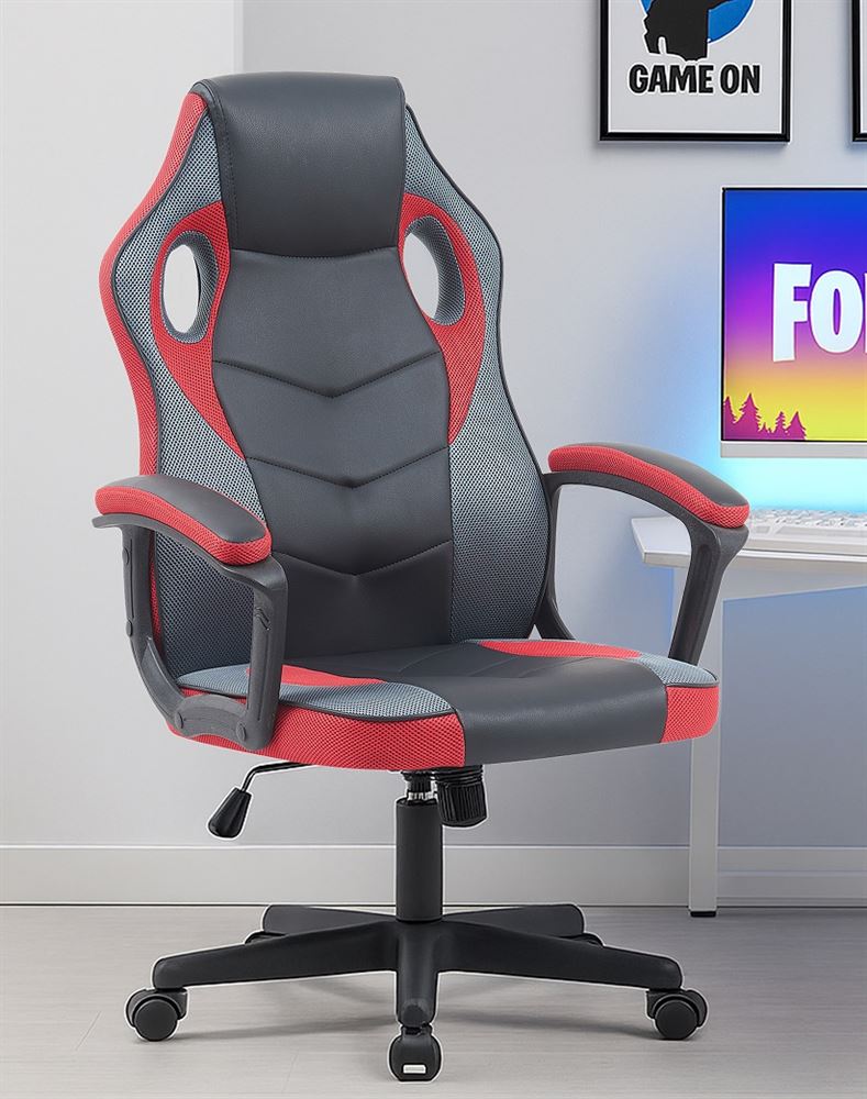 כסא גיימינג במכירה מוקדמת 21 ימי עסקים דגם Gamer צבע שחור אדום