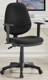 כסא מזכירה וסטודנט עם ידיות מתכווננות דגם Promax10 צבע שחור NewDealOfficial