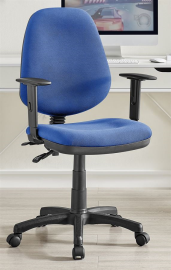 כסא מזכירה וסטודנט עם ידיות מתכווננות דגם Promax10 צבע כחול NewDealOfficial
