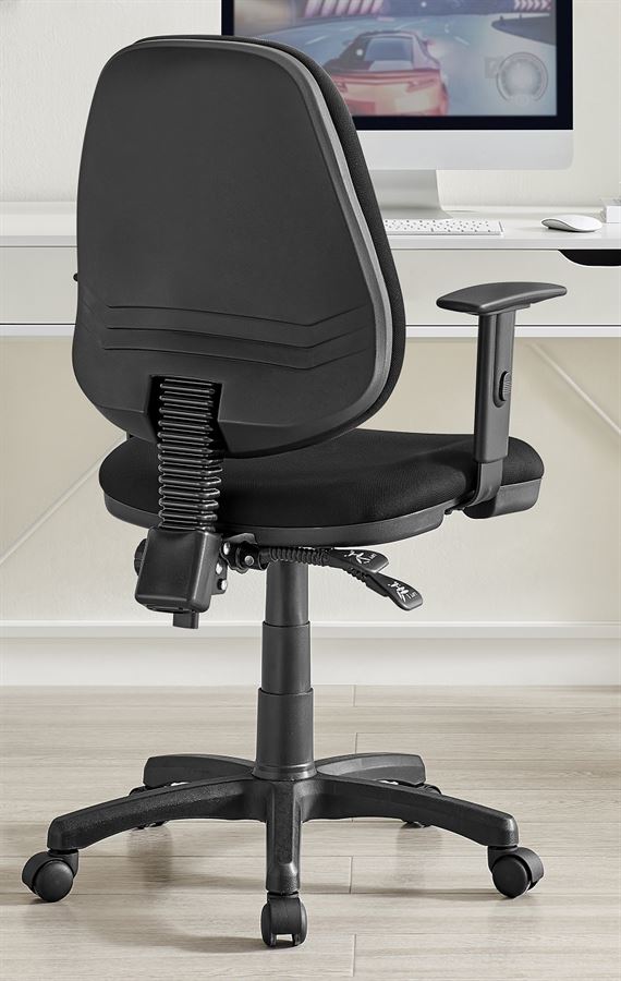 כסא מזכירה וסטודנט עם ידיות מתכווננות דגם Promax10 צבע שחור