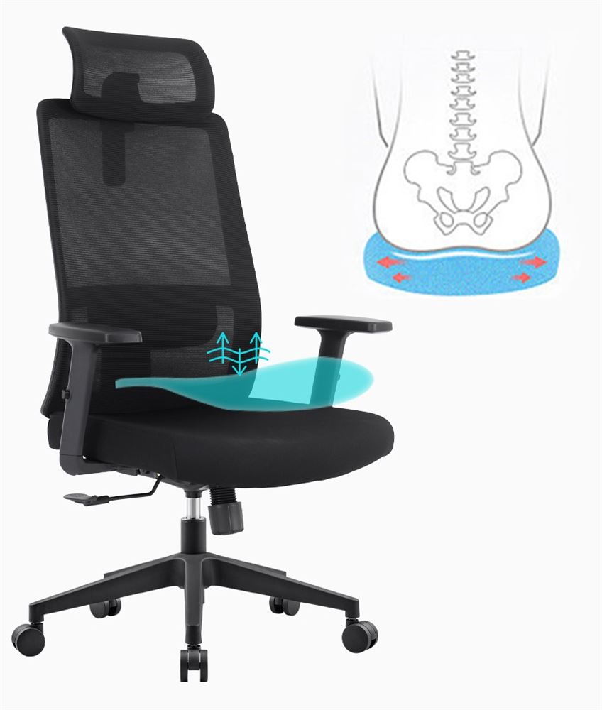 כסא מנהלים גבוה עם ידיות מתכווננות במכירה מוקדמת 21 ימי עסקים דגם XP-5