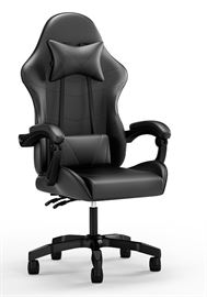 כסא גיימינג איכותי דגם PRO12 עם גב גבוה בצבע שחור NewDealOfficial