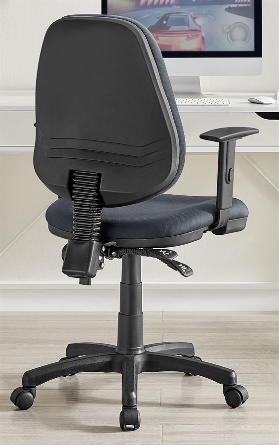 כסא מזכירה וסטודנט עם ידיות מתכווננות דגם Promax10 צבע אפור