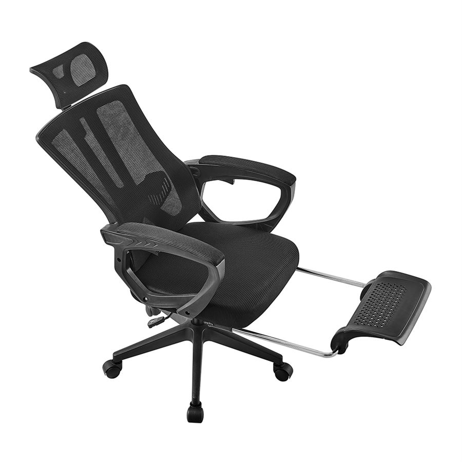כסא מנהלים יוקרתי עם הדום נשלף דגם XP-40 צבע שחור במכירה מוקדמת 21 ימי עסקים