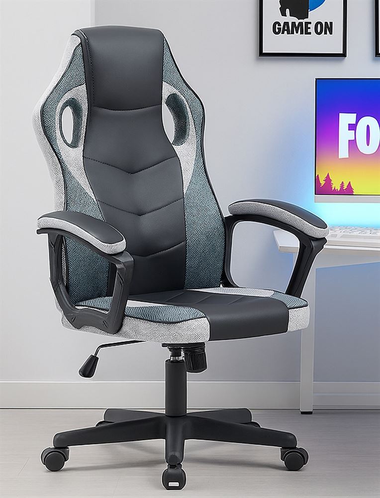 כסא גיימינג במכירה מוקדמת 21 ימי עסקים דגם Gamer צבע שחור אפור