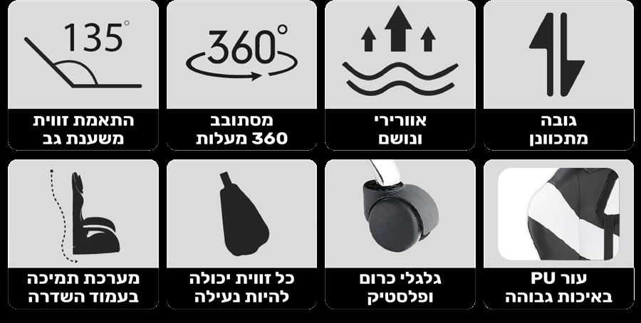 כסא גיימינג מקצועי עם גב גבוה וכריות תמיכה דגם PRO3 צבע שחור אדום