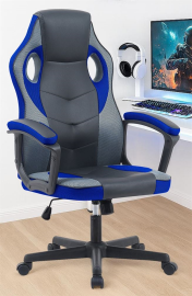כסא גיימינג במכירה מוקדמת 21 ימי עסקים דגם Gamer צבע שחור כחול NewDealOfficial