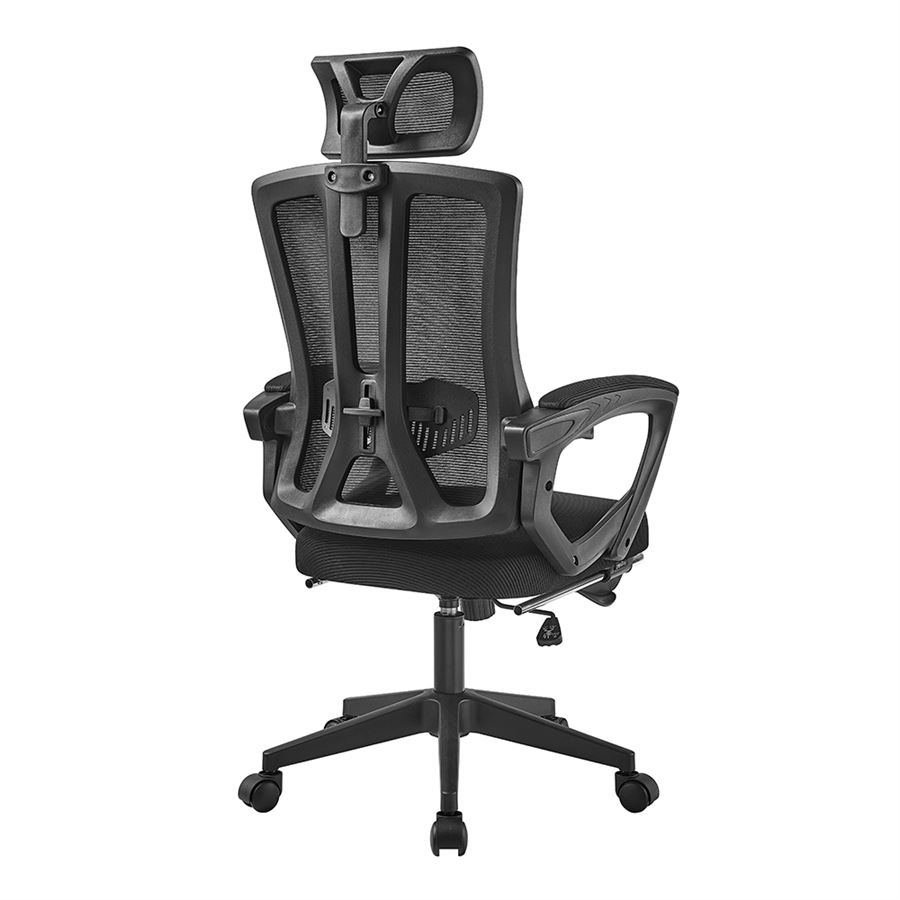 כסא מנהלים יוקרתי עם הדום נשלף דגם XP-40 צבע שחור במכירה מוקדמת 21 ימי עסקים