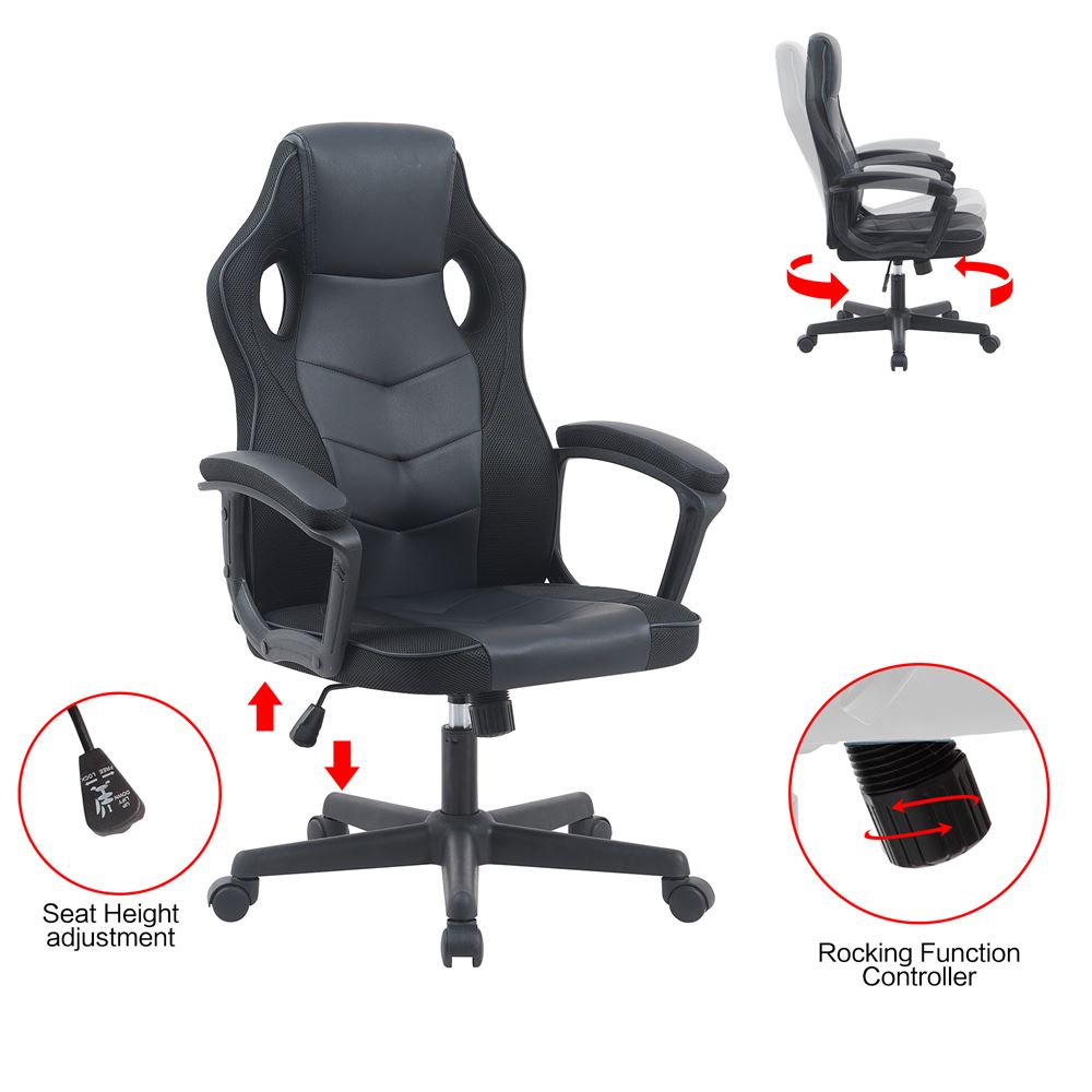 כסא גיימינג במכירה מוקדמת 21 ימי עסקים דגם Gamer צבע שחור