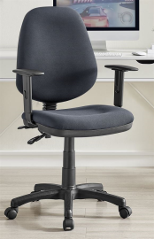כסא מזכירה וסטודנט עם ידיות מתכווננות דגם Promax10 צבע אפור NewDealOfficial