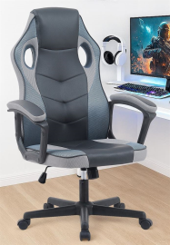 כסא גיימינג במכירה מוקדמת 21 ימי עסקים דגם Gamer צבע שחור אפור NewDealOfficial